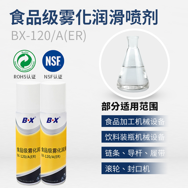 食品級(jí)霧潤(rùn)滑噴劑BX-120/A(ER)